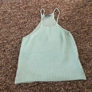 Knitted cropped shirt